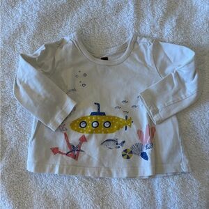 Girls Submarine Graphic Long Sleeve Shirt